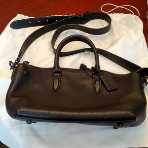Black/Pewter Coach Cara Satchel